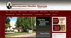 Desktop Screenshot of muellermuseum.org